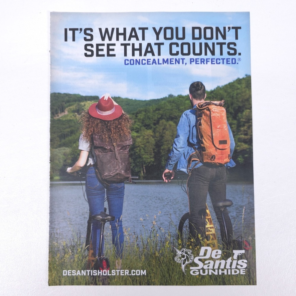 DeSantis Gunhide Concealed Carry Holster Print Advertisment Backpack Lifestyle
